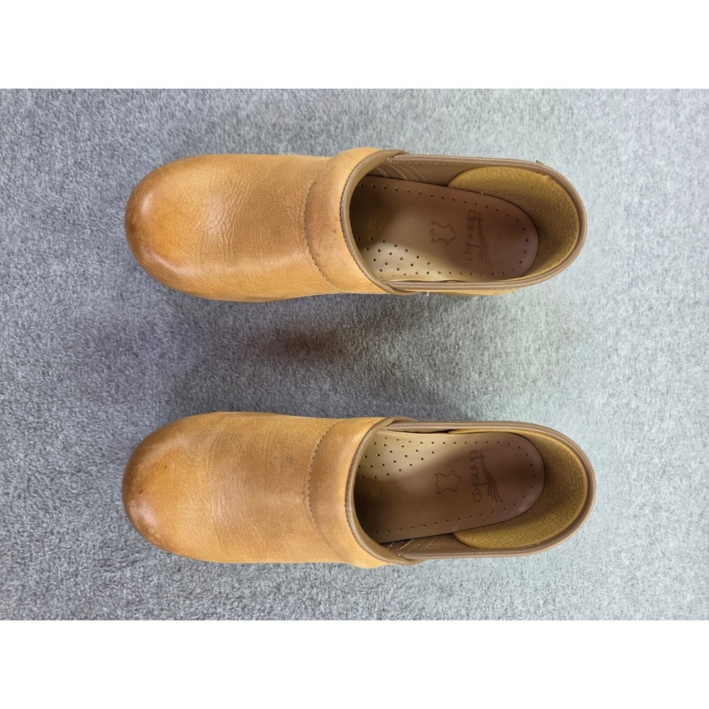 Dansko Womens Professional Leather Clogs 38 Tan Gorpcore Workwear